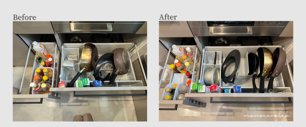 新築一戸建てキッチン収納｜お菓子作り道具の整理収納サポート